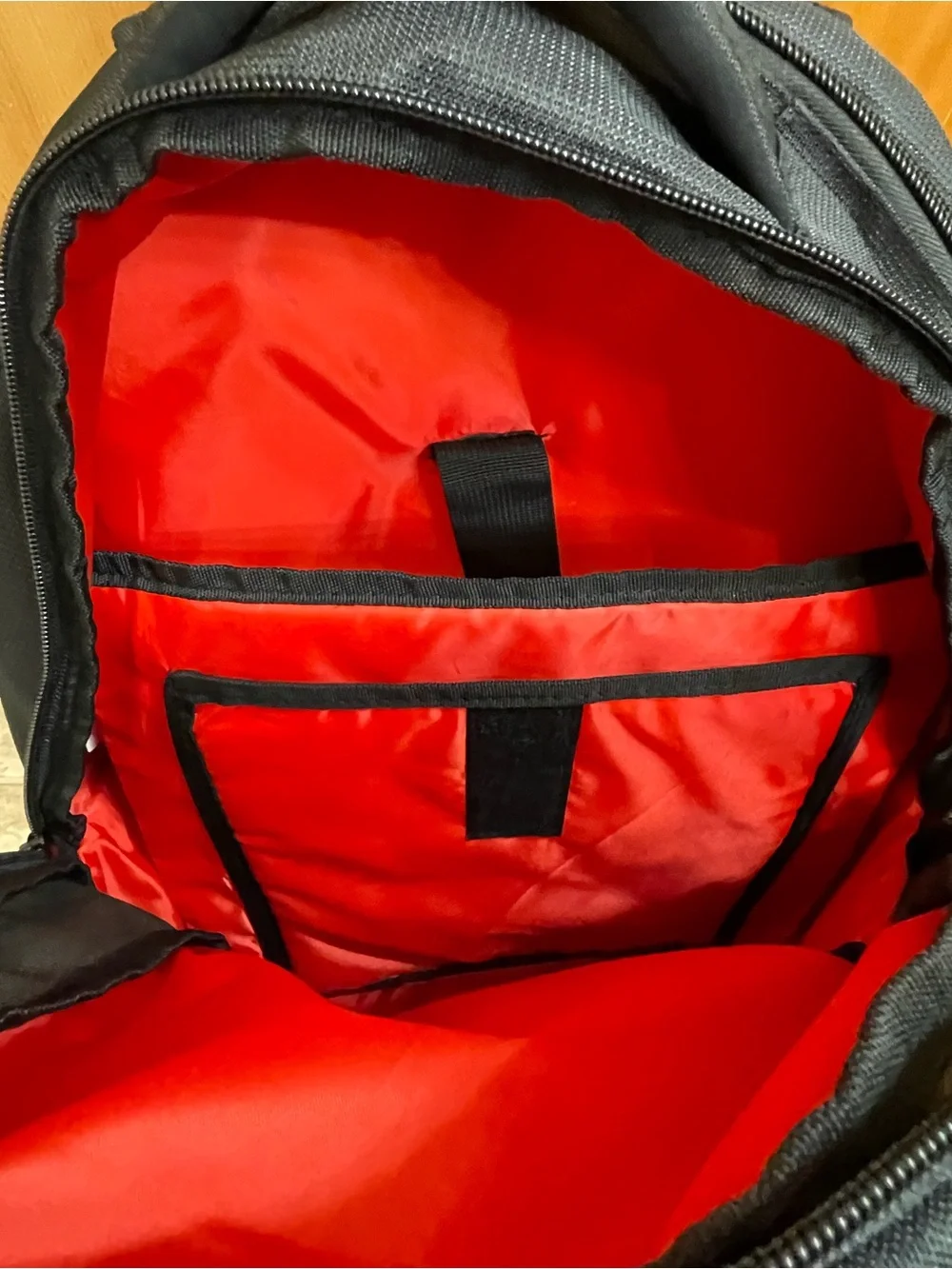Black & Red Men's Backpack - Tech Organizer